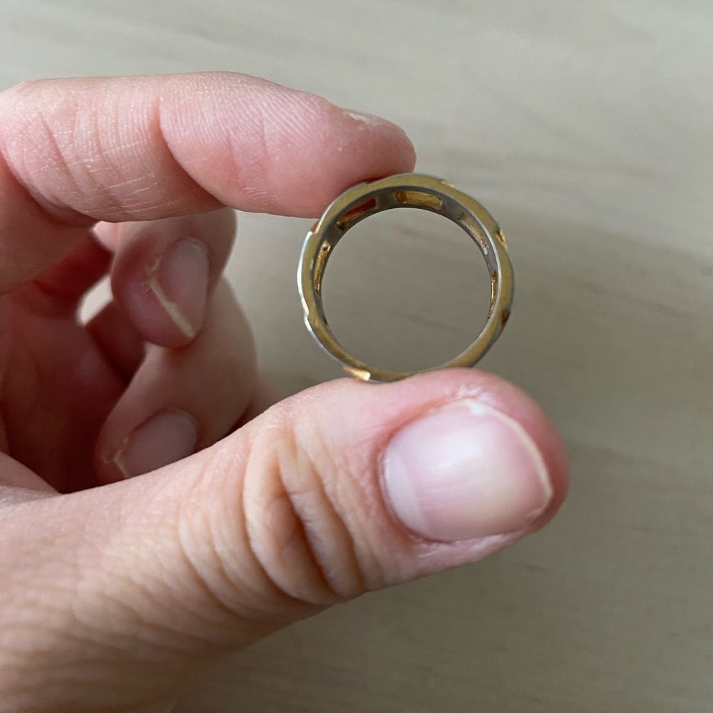 Contemporary Chain Patterned Ring - Picture 2 of 3